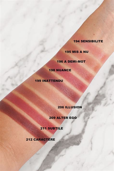 chanel rouge allure swatches.